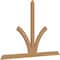 Ekena Millwork Richland Timber Gable Bracket, Western Red Cedar, 72"W x 48"H x 1 1/2"D x 3 1/2"F, 16/12 Pitch GBW072X48X0204RIC00SWR - alternate 3
